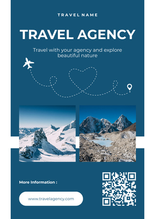 Mountain Tour Offer by Agency Poster Πρότυπο σχεδίασης