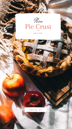 Apple Pie recipe Instagram Story Design Template