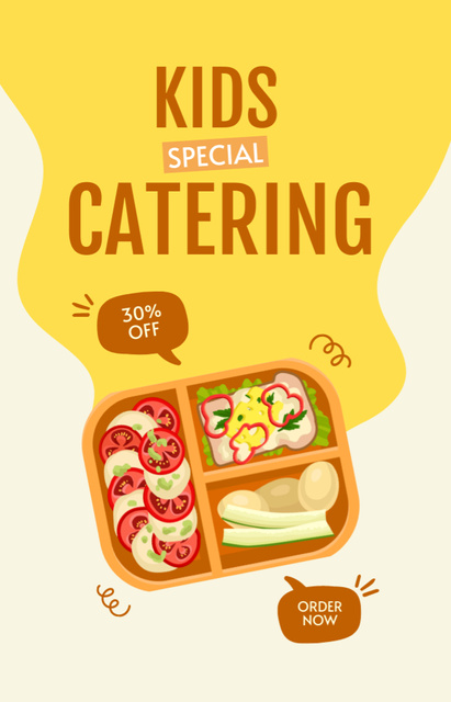Special Discount Offer Kids Catering IGTV Cover Design Template