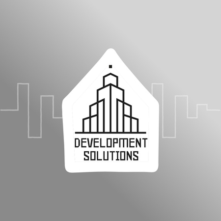 Bina Amblemi ile Çarpıcı Mimarlık Firması Animated Logo Tasarım Şablonu