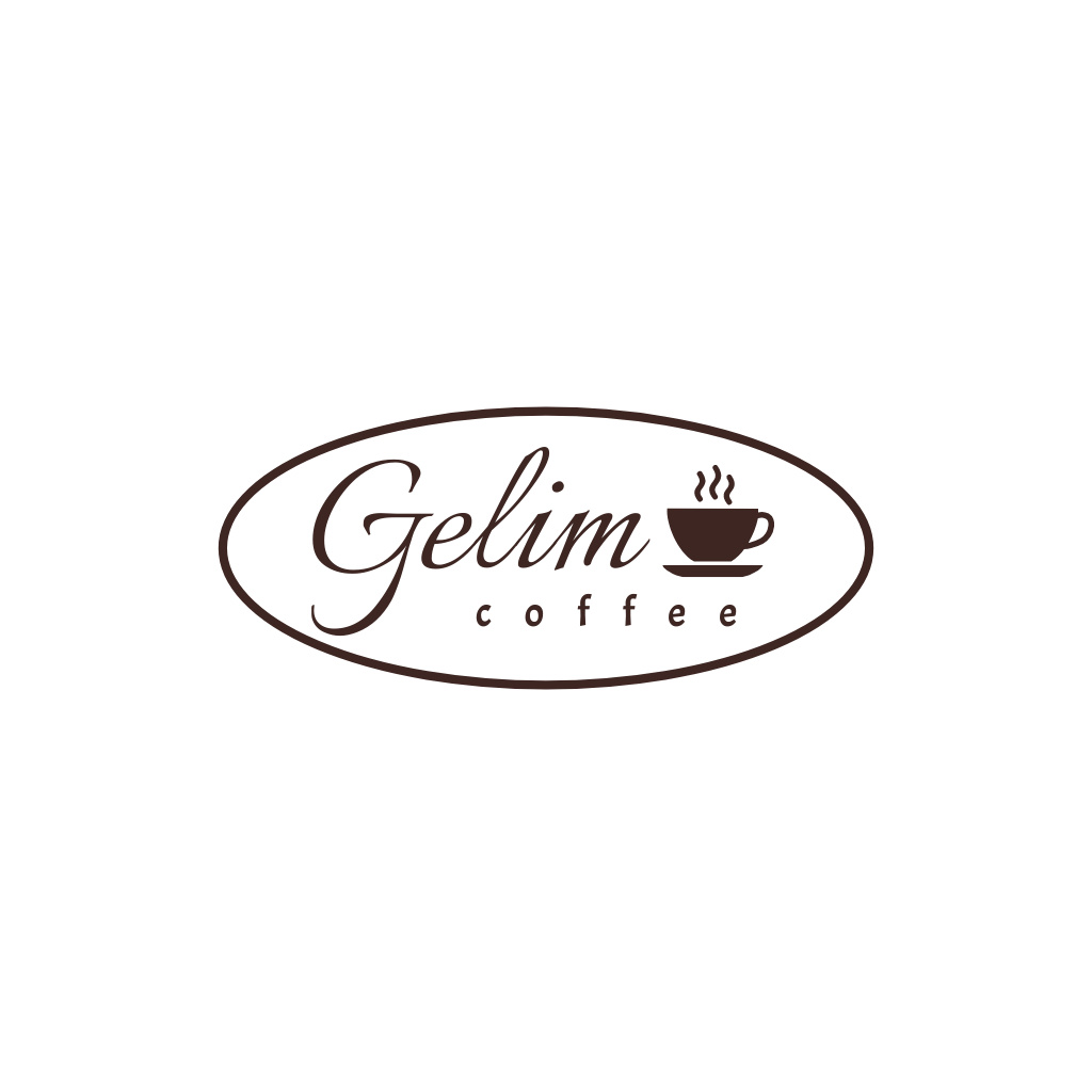 Laconic Emblem for Coffee House Logo Design Template