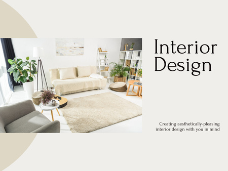 Interior Design Service Concept Ivory Presentation Design Template