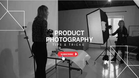 Helpful Tips And Tricks For Product Photography YouTube intro – шаблон для дизайна