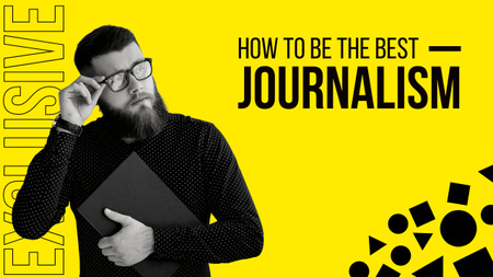 Best Journalism With Man Youtube Thumbnail Design Template