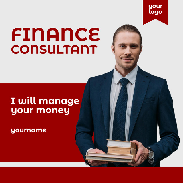 Ontwerpsjabloon van Instagram van Finance Consultant Services Offer
