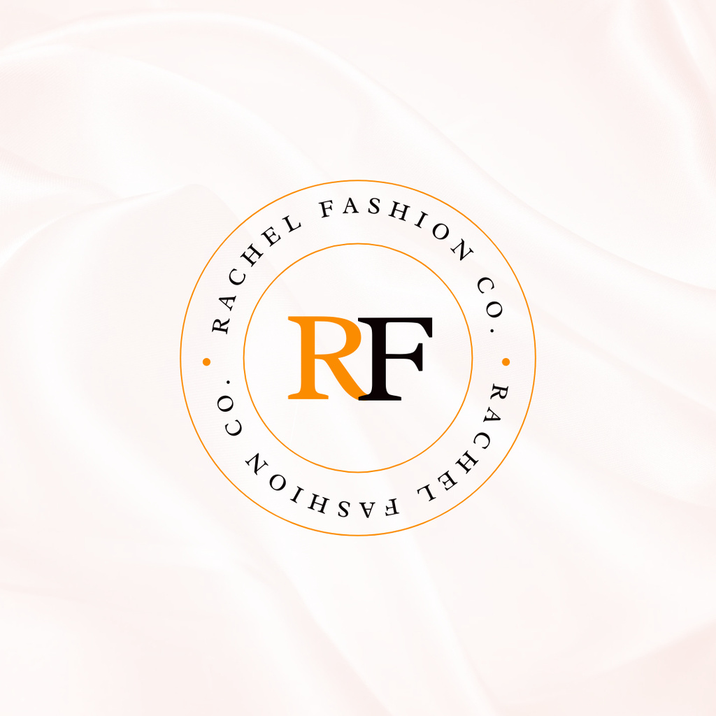 Fashion Boutique Emblem with Monogram Logo 1080x1080pxデザインテンプレート