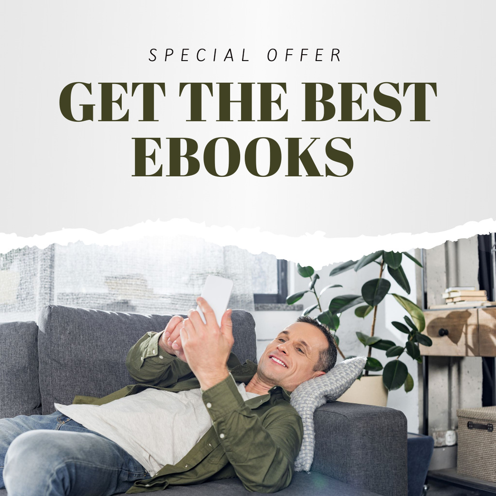 Book Sale Special Offer Instagram Design Template
