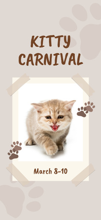 Designvorlage Reinrassige Kätzchen auf der Katzenausstellung für Snapchat Geofilter