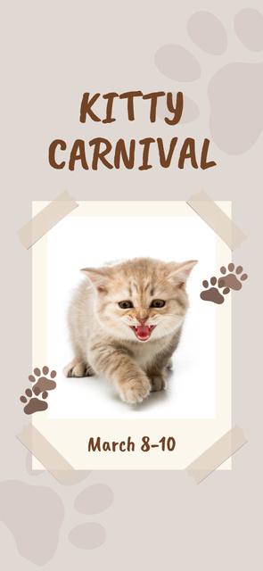 Designvorlage Purebred Kittens at Cat Show für Snapchat Geofilter