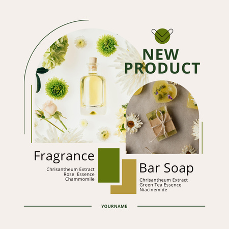 Platilla de diseño New Bar Soap Ad Instagram