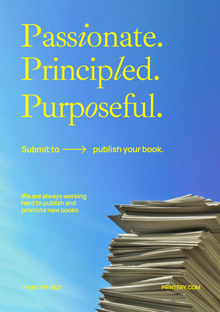 Template di design Books Publishing Offer Poster