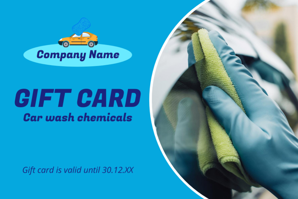 Special Offer of Car Wash Services Online Gift Certificate Template