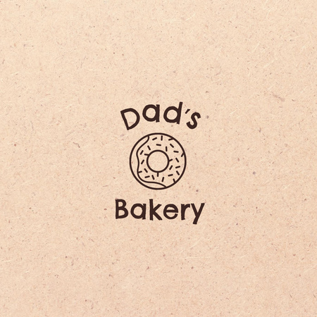 Bakery Ad with Whisk Illustration Logo Design Template