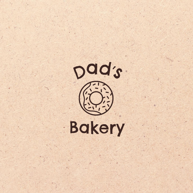 Bakery Ad with Whisk Illustration Logo Design Template