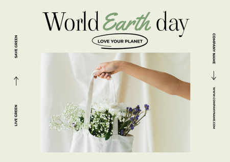 World Earth Day Announcement Poster B2 Horizontal Design Template
