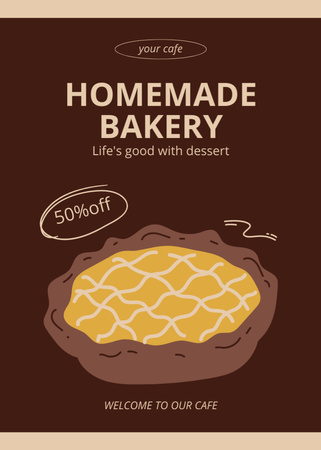 Platilla de diseño Homemade Bakery Sale Flayer