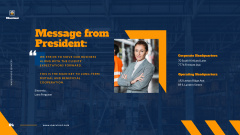 Warehouse Services Ad with Man in Hard Hat