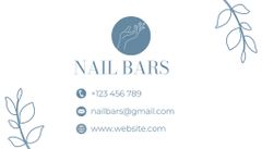 Nail Salon Services Offer with Female Hand Outline