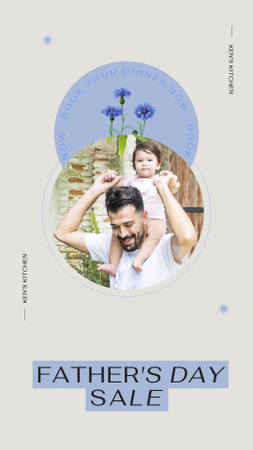 Father's Day Sale Announcement Instagram Story Design Template