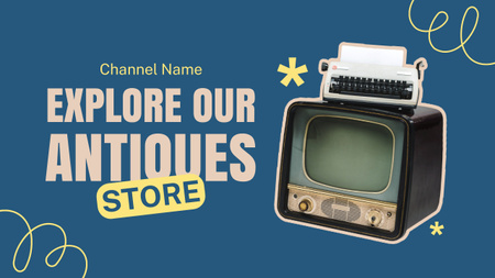 Antique Equipment and Devices Youtube Thumbnail Design Template