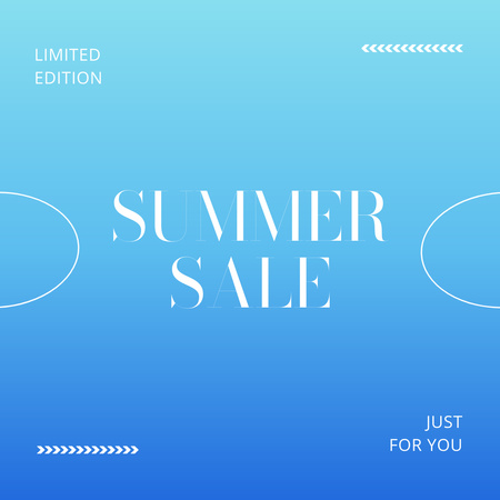 Summer Sale Announcement Instagram tervezősablon