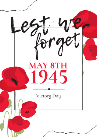 Ontwerpsjabloon van Poster van Victory Day Celebration Announcement