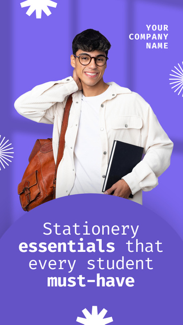 Supply of Stationery Items for Each Student TikTok Video – шаблон для дизайну
