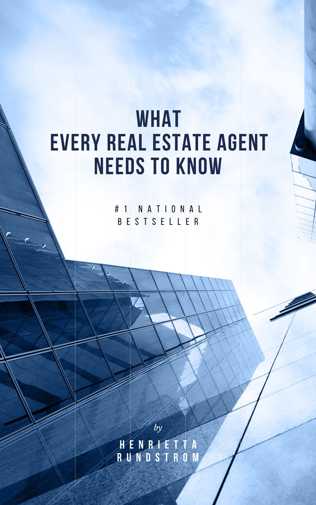 List of Job Rules for Real Estate Agent Book Cover Modelo de Design