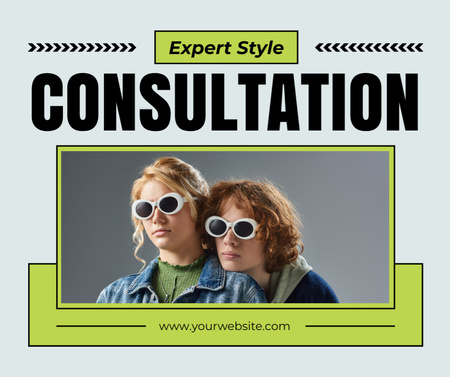 Expert Consultation in Fashion and Style Facebook Design Template
