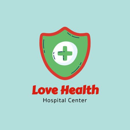 Emblem of Hospital Logo Design Template