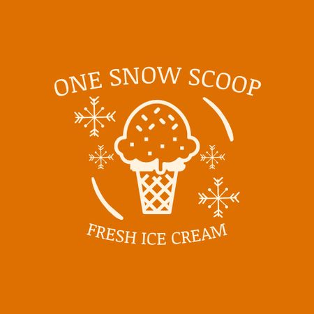 Platilla de diseño Yummy Ice Cream Ad Logo