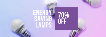 Plantilla de diseño de venta de lámparas de ahorro de energía Tumblr 