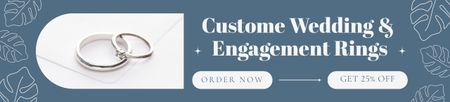 Ontwerpsjabloon van Ebay Store Billboard van Sale of Wedding and Engagement Rings