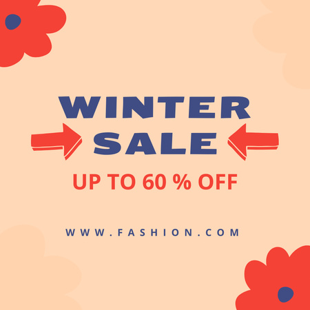Winter Sale Promotion Instagram Modelo de Design
