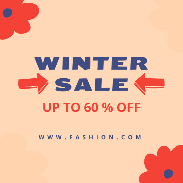 Modèle de visuel Winter Sale Promotion - Instagram