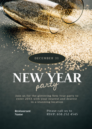 39 New Year 1 Invitation – шаблон для дизайна