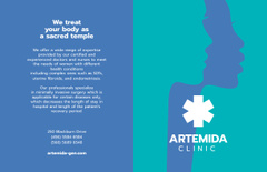 Trendy Clinic Ad with Women's Silhouettes