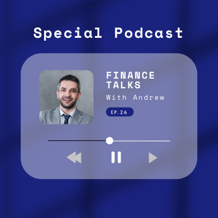 Learn the Finer Points of Finance with us Podcast Cover Design Template