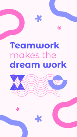 Platilla de diseño Uplifting Quote About Cooperation Instagram Story