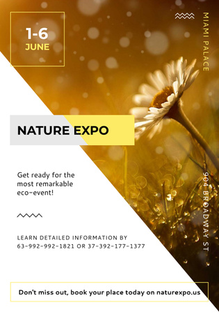 Nature Expo Annoucement Poster 28x40in Design Template