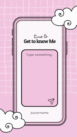 Time To Get to Know Me Instagram Story Design Template