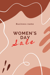 Women's Day Special Sale Offer with with Beige Abstract Pattern
