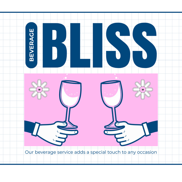 Designvorlage Catering Services with Wineglasses in Hands für Instagram