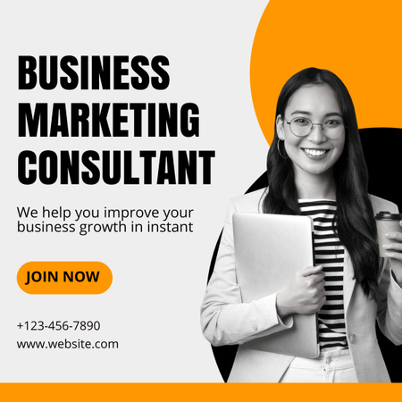 Platilla de diseño Service of Business Marketing Consultant LinkedIn post