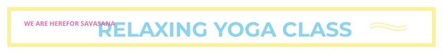 Relaxing yoga class Leaderboardデザインテンプレート