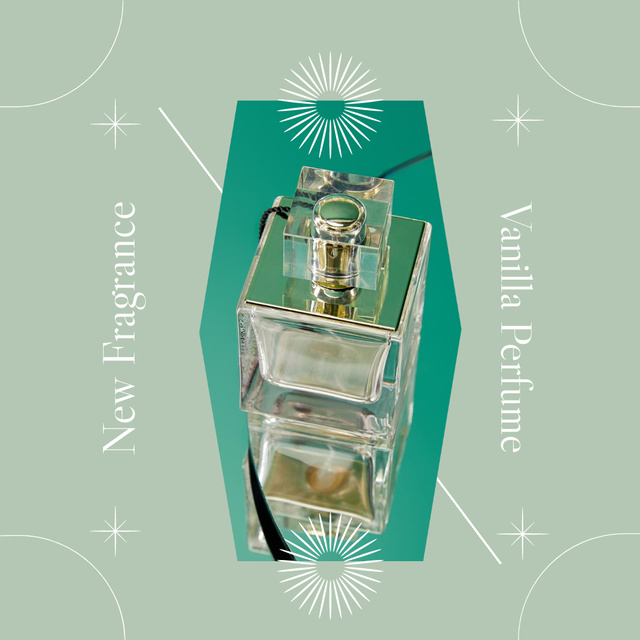 Vanilla Fragrance Perfume Advertising Instagramデザインテンプレート