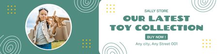 Platilla de diseño Promo Latest Toys Collections Twitter