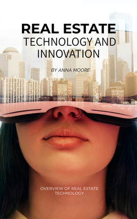 Real Estate Technologies Overview Book Cover Šablona návrhu