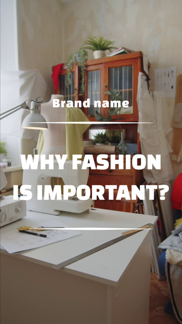 Designvorlage Importance Of Own Fashion Brand für TikTok Video