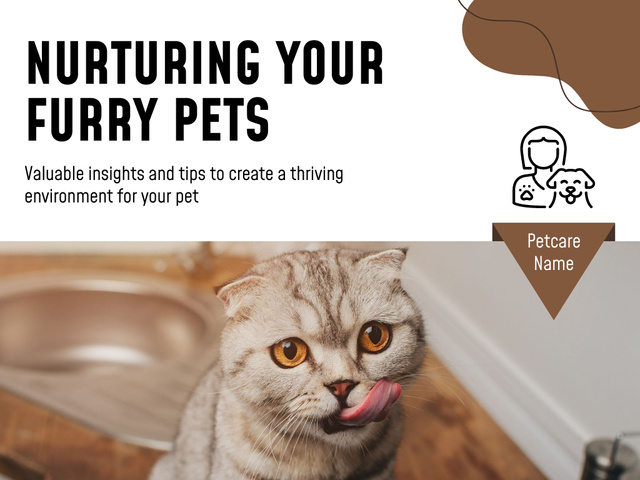 Creating Healthy Environment for Pets Presentation Tasarım Şablonu